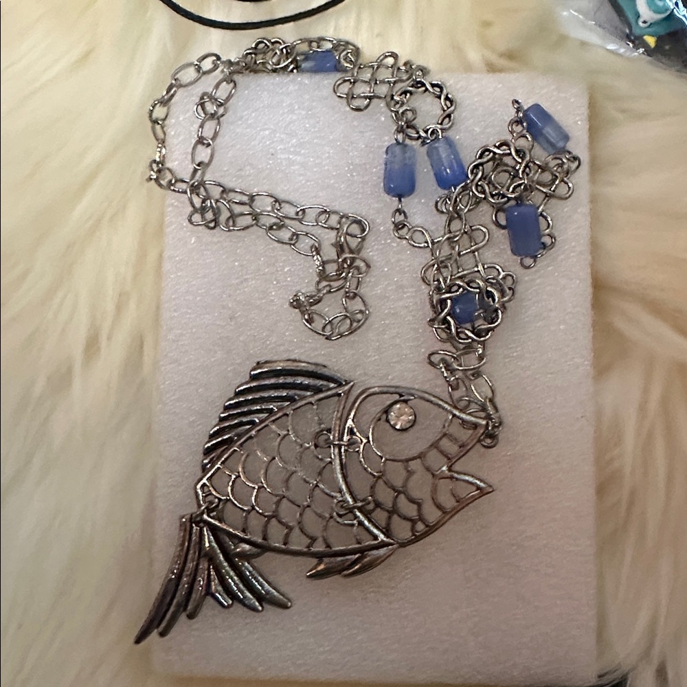 Fish Leong Silver Necklace